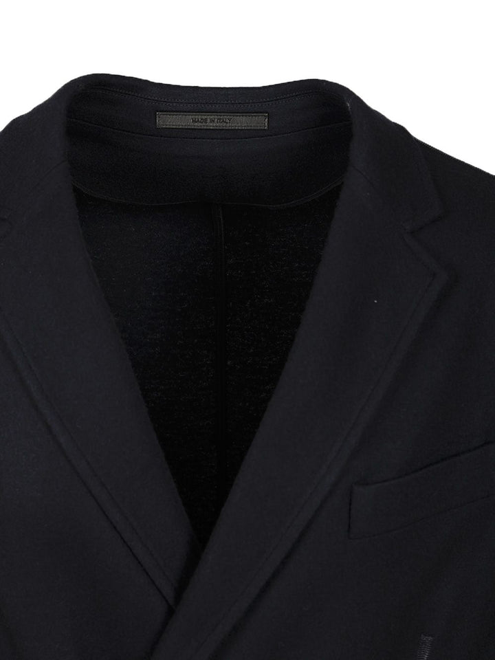 Giorgio Armani Blazer In Cashmere Knitwear - Blue | 0927a2a6a237f121b2a78365a2e59c2ac090ef8a