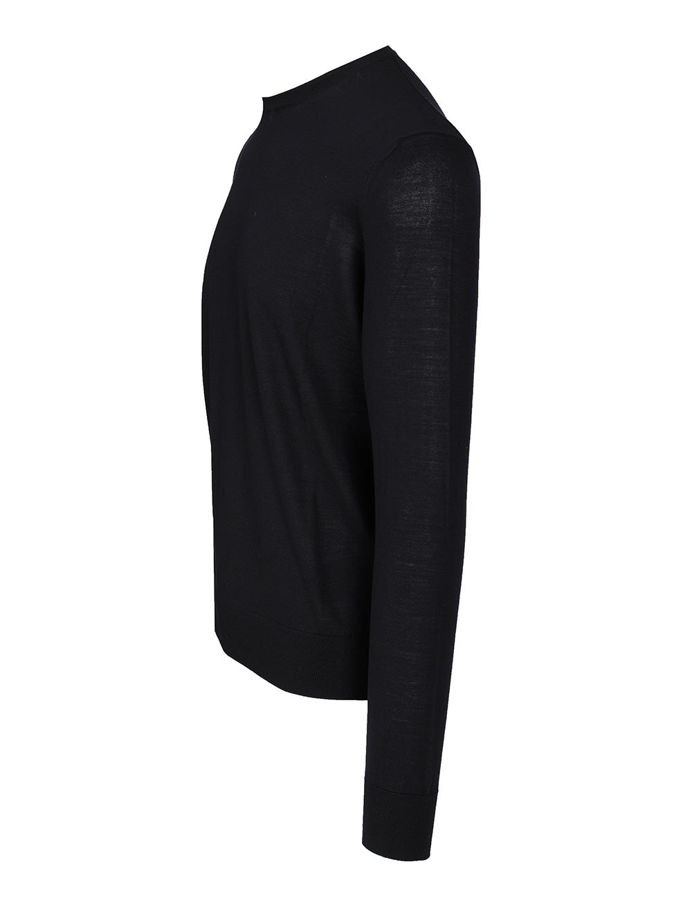 Giorgio Armani Crew Neck Wool Sweater Knitwear - Blue | 2e9e2a2763c4afd09f983a3d0c97bc276f3caf4b
