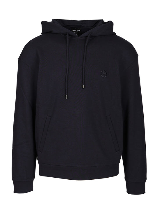 Cotton And Cashmere Hooded Sweatshirt Sweatshirts Blue