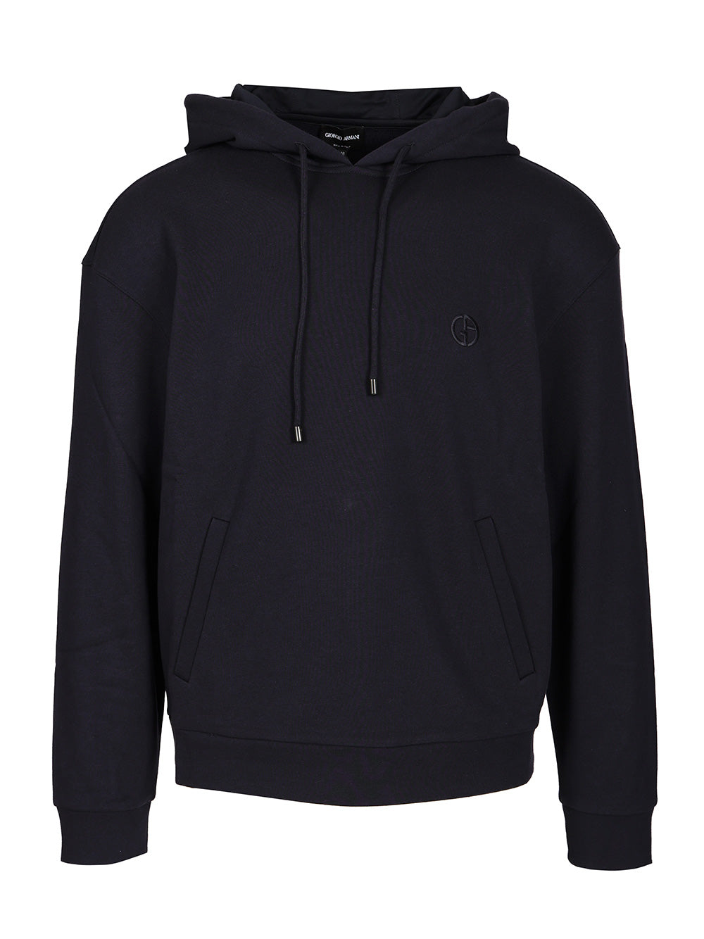 Giorgio Armani Cotton And Cashmere Hooded Sweatshirt Sweatshirts - Blue | e01a3abe7955f2cf1a1a33eb75df2e9f258ee718