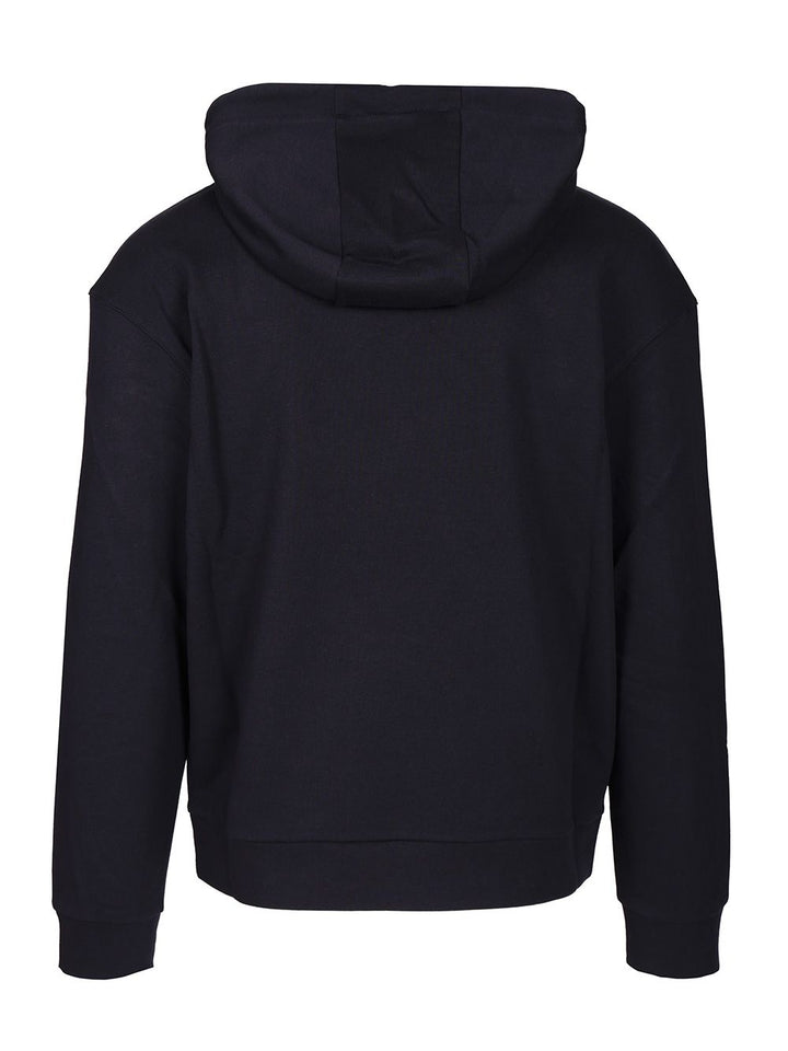 Giorgio Armani Cashmere And Cotton Hooded Sweater Sweatshirts - Blue | 139f9ade76a4f1eb96c6d1feec11524c0618d6c0