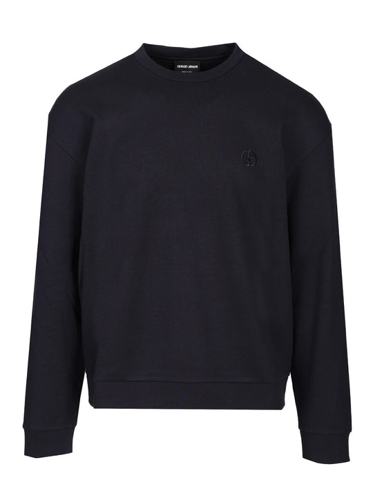Cotton Cashmere Sweatshirt Sweatshirts Blue