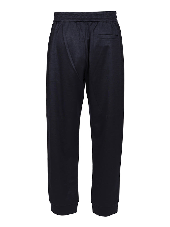 Giorgio Armani Cotton And Cashmere Joggers Trousers - Blue | f88f4d6948ecd8a85b8fc4606d39e6af87aa237b