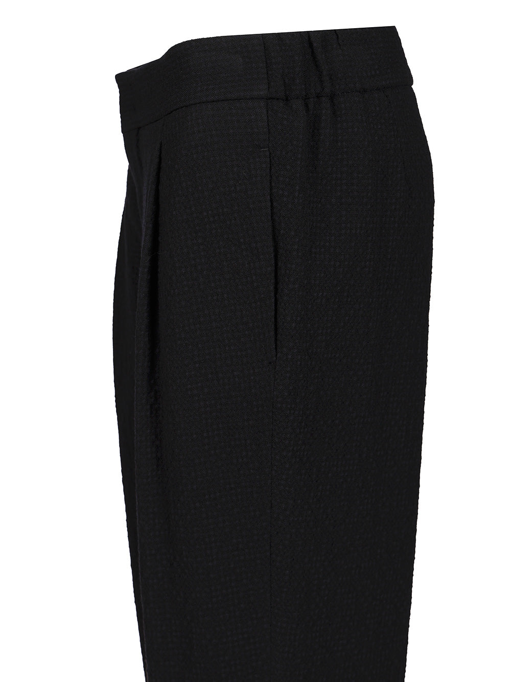 Giorgio Armani Stretch Wool Single Pleat Trousers - Blue | 59372f36eef9764d283b260a2b04edc76c51595f