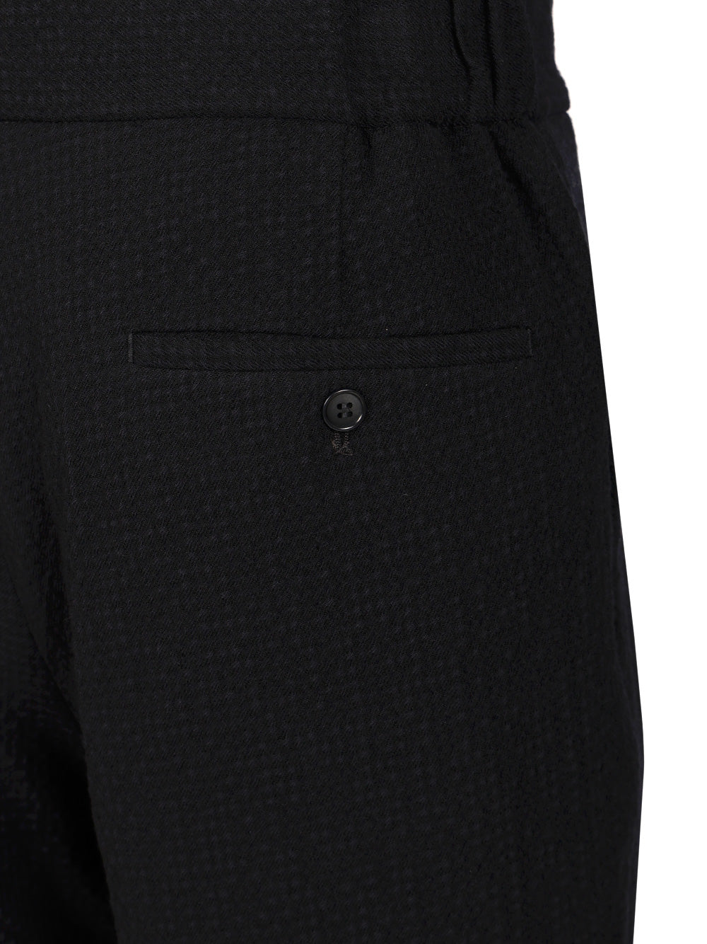 Giorgio Armani Stretch Wool Single Pleat Trousers - Blue | 35f0a0ec90cef9cdcca5d382417da6c715802267