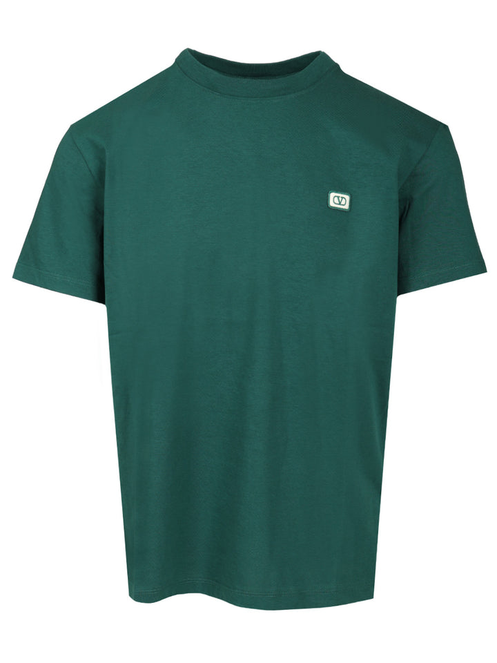 Valentino Garavani Vlogo Signature T-Shirt - Green | 0f7cd67436fe5ba062c717602e3390556fe1c2ad
