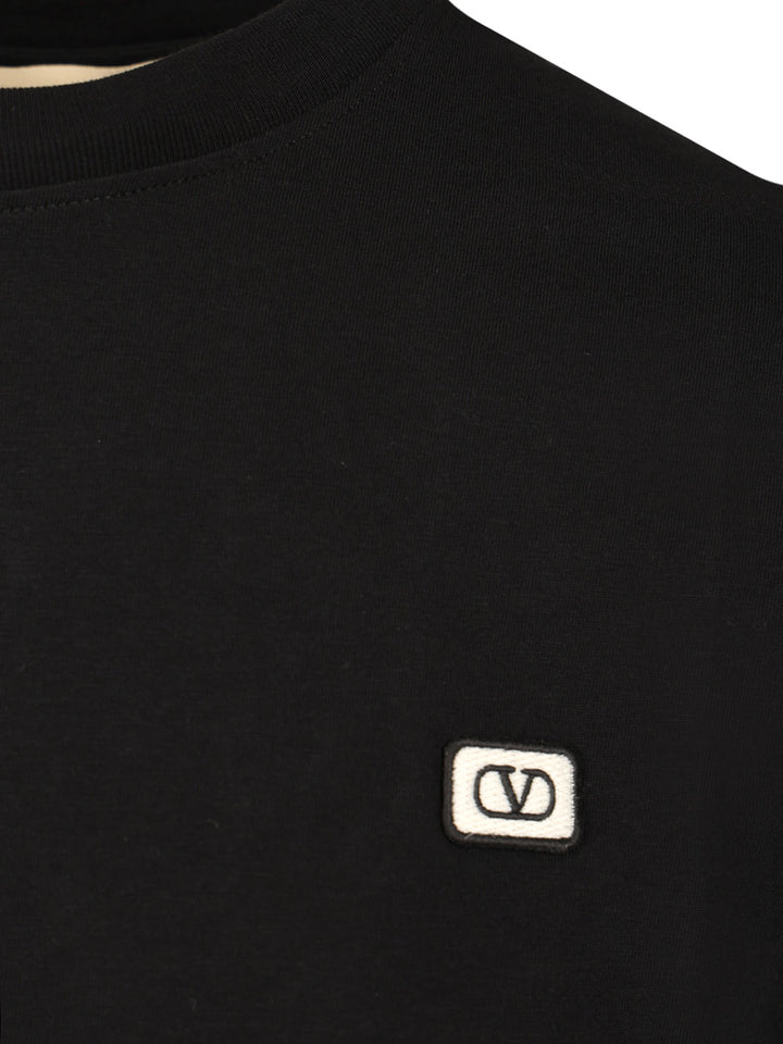 Valentino Garavani Vlogo Signature T-Shirt - Black | fcb8c72ea8550bc9333b244bc34ba6f7fe75bd53