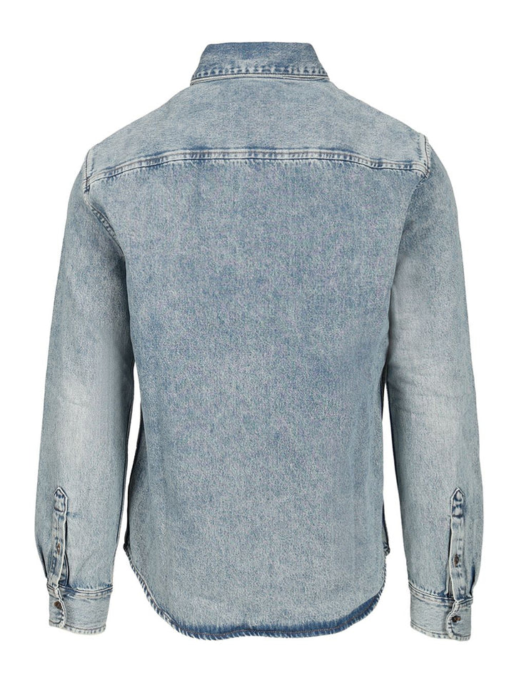 Ami Denim Shirt Shirts - Blue | 6c42b770d6a114e110af8da40bdfbe2dd99ca036