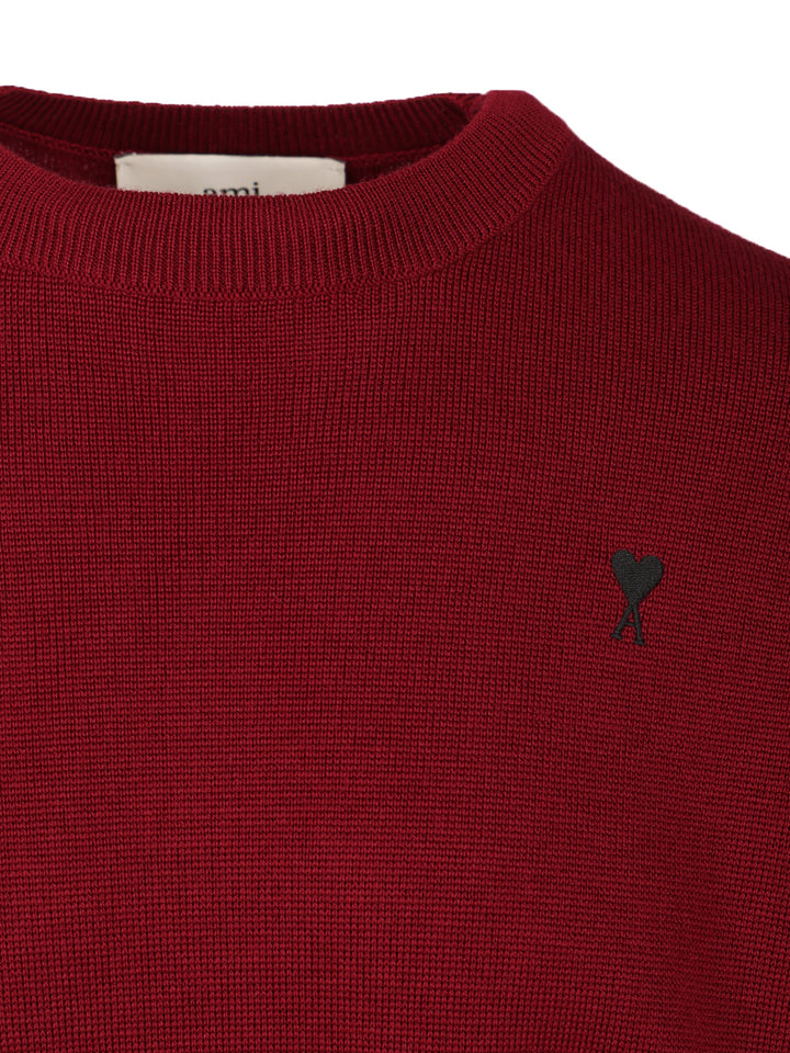 Ami Ami De Coeur Sweater Knitwear - Bordeaux | dbe7881ef0ea0a475c730638b8cd13c2a8ad12d3