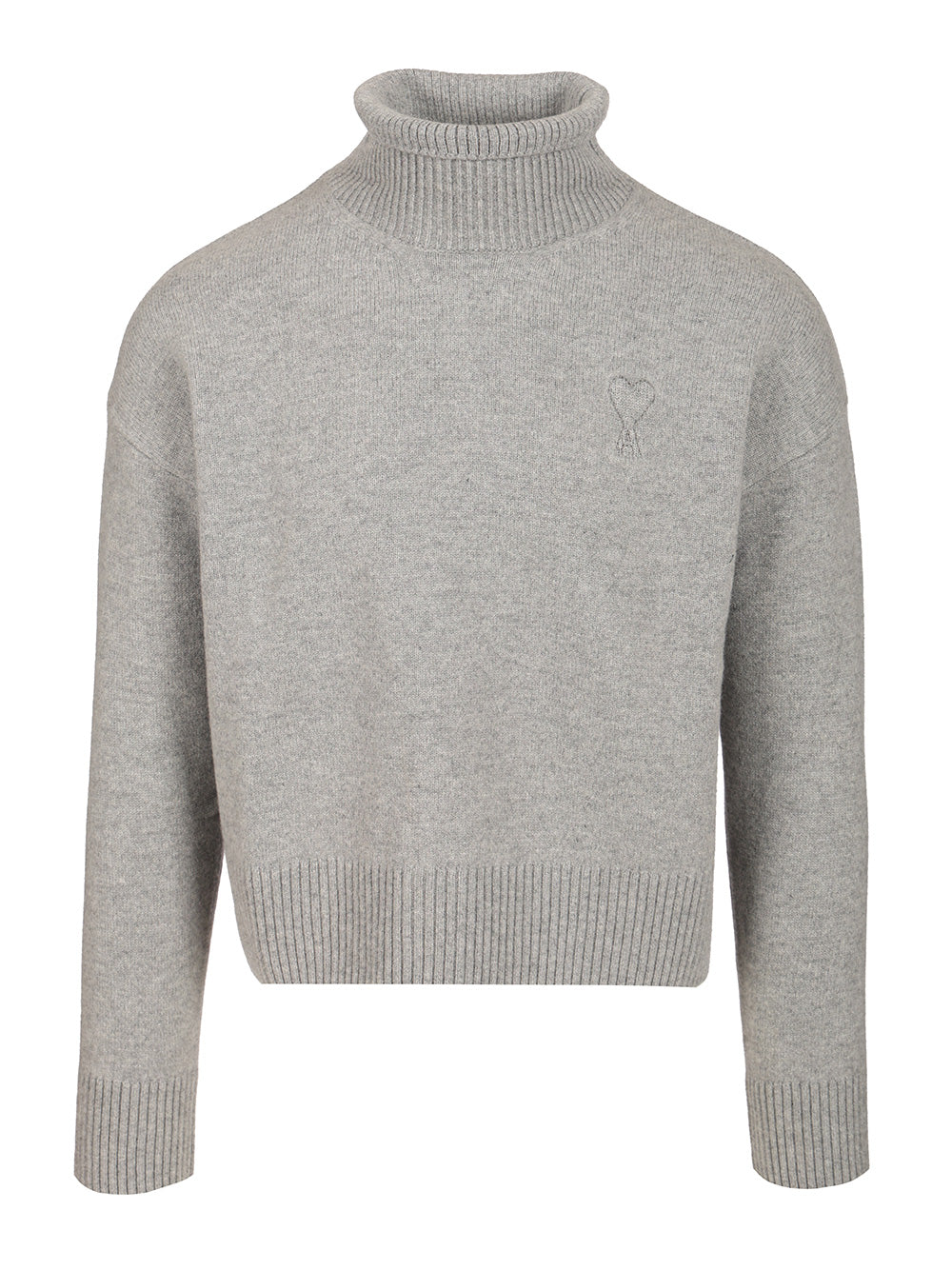 Ami Turtleneck Sweater Knitwear - Grey | 55086f763ba3c5e26347084d8c5e9455426fce67