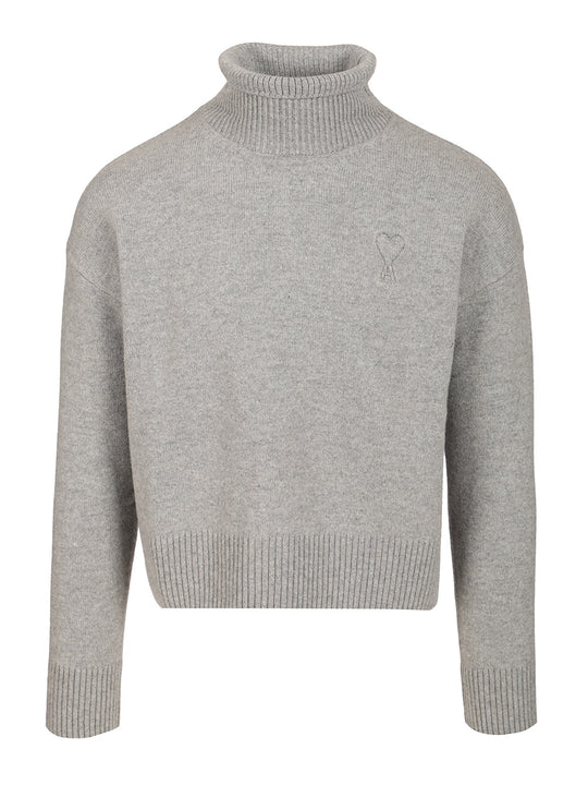Turtleneck Sweater Knitwear Grey