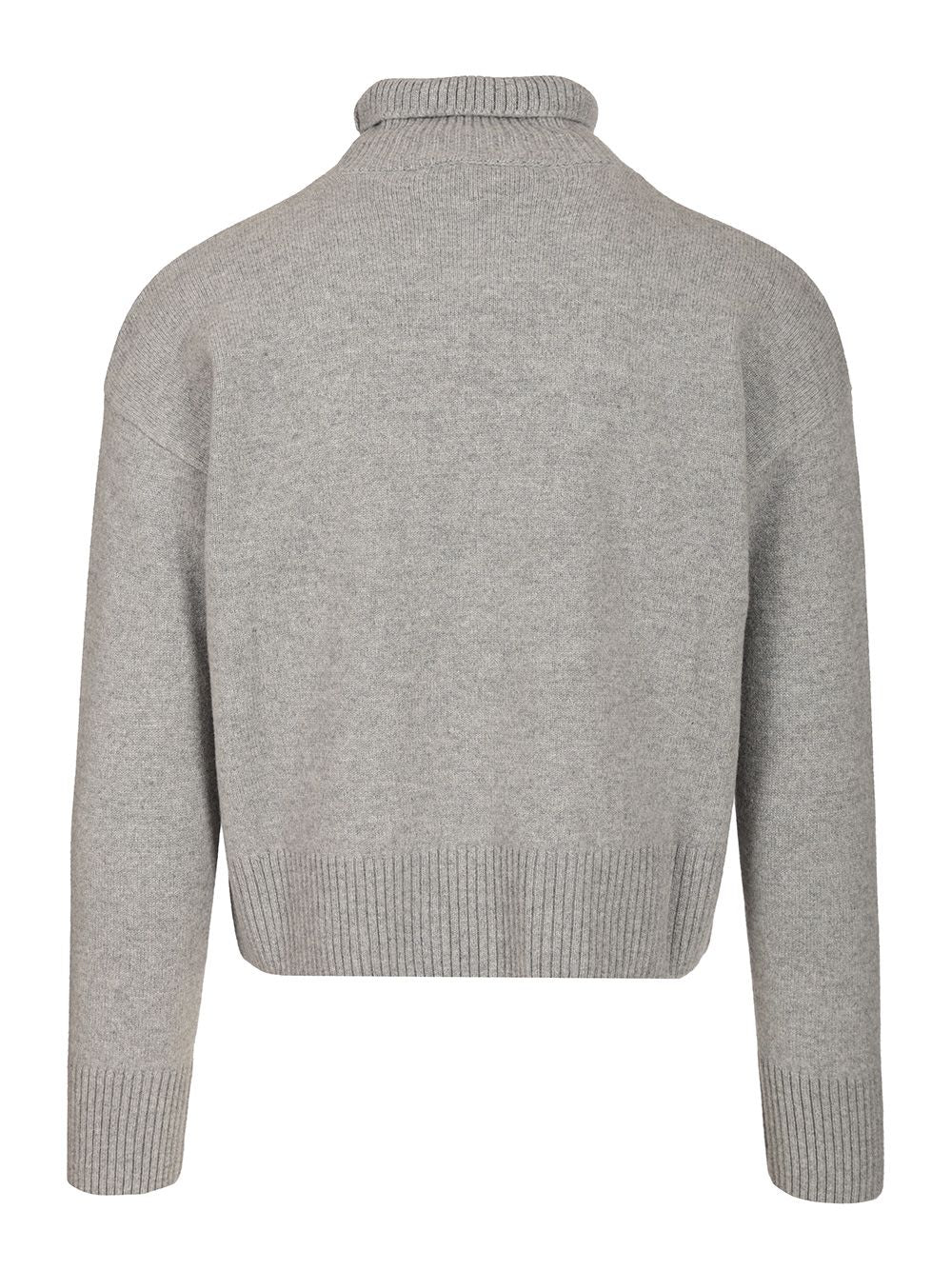 Ami Turtleneck Sweater Knitwear - Grey | 947fbf510a6e50020328c9d88a51827538e9179d