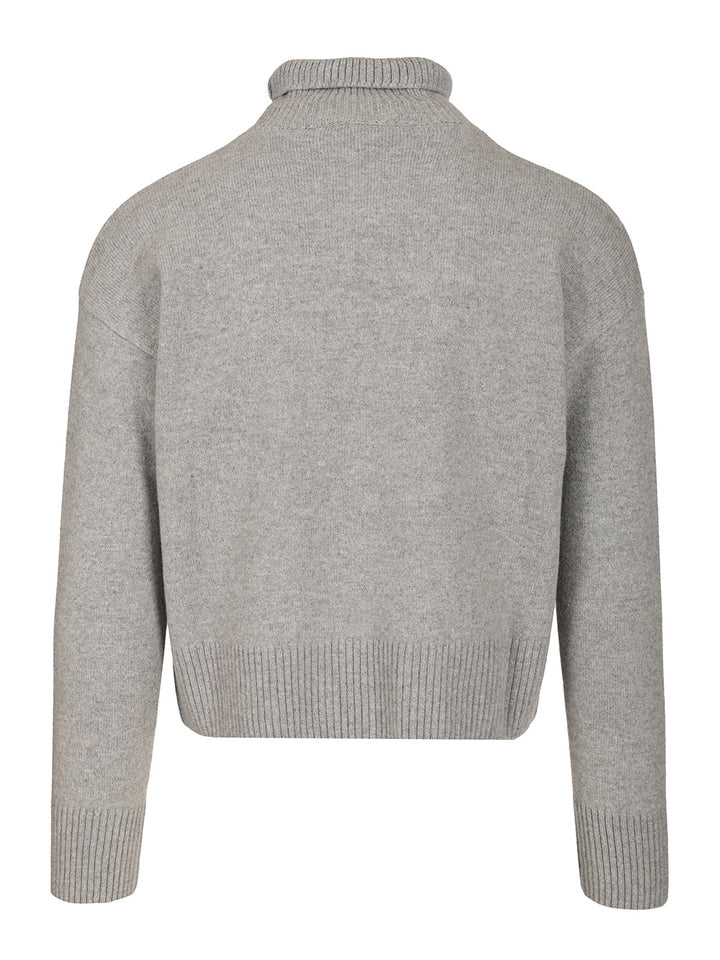 Ami Turtleneck Sweater Knitwear - Grey | 4c5976fd1ace93cddefdbd8af4c3b50aaf506039