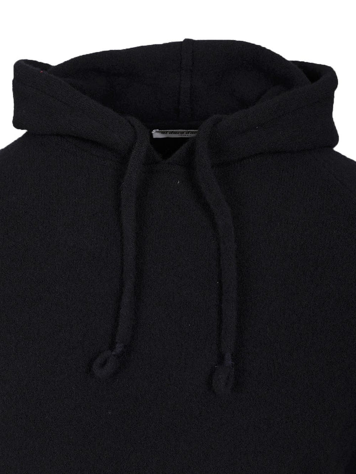 Al Duca D'Aosta Mohair Hooded Sweater Knitwear - Blue | be058e6f9c6d390334610bbc4d4ba323272172bf