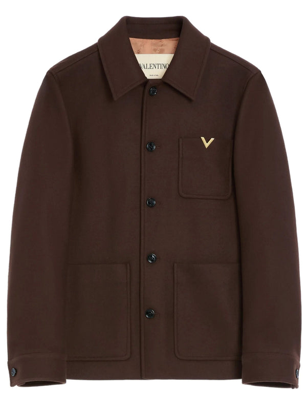 Valentino Wool Jacket With Vgold