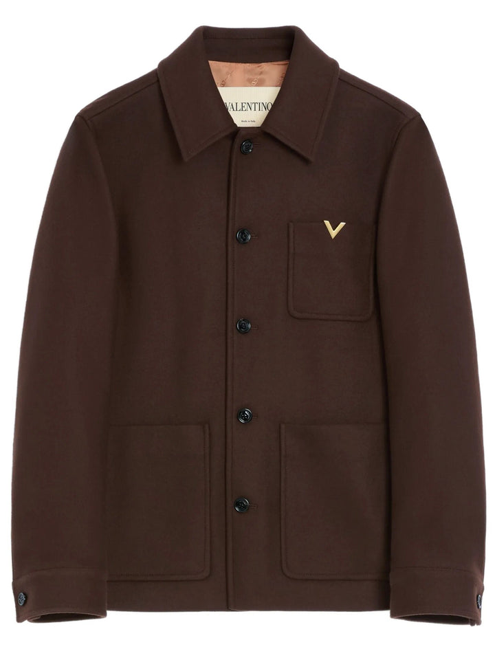 Valentino Garavani Shirt jackets - Brown | f9f00406186eda634abdd477169022437b3928e1