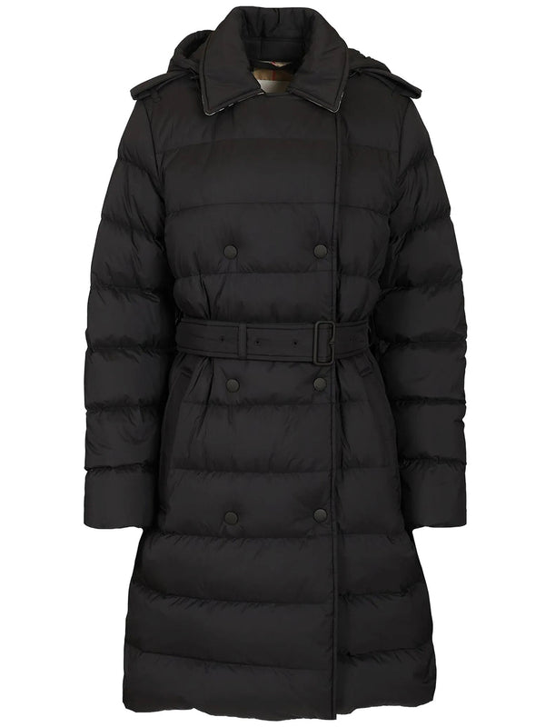 Belted Quilted Long Coat