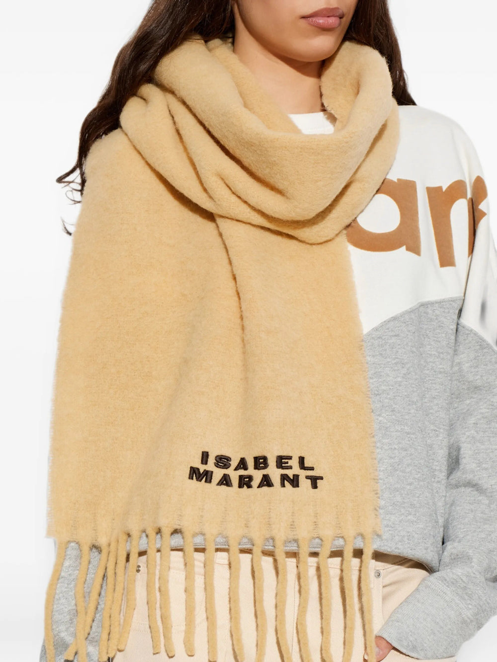 Isabel Marant Scarves - Nude & Neutrals | 6743870785d1a6f0139b80619f5953a2d7417ad5