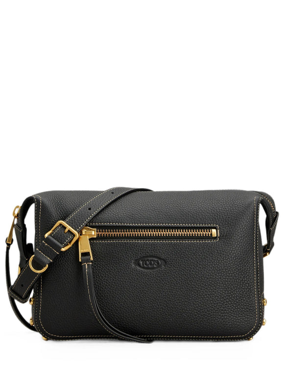 Metal Dots Shoulder Bag In Leather Mini