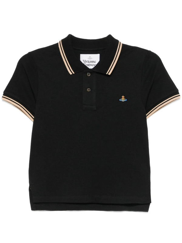 Mini Classic Polo Shirt With Orb Embroidery