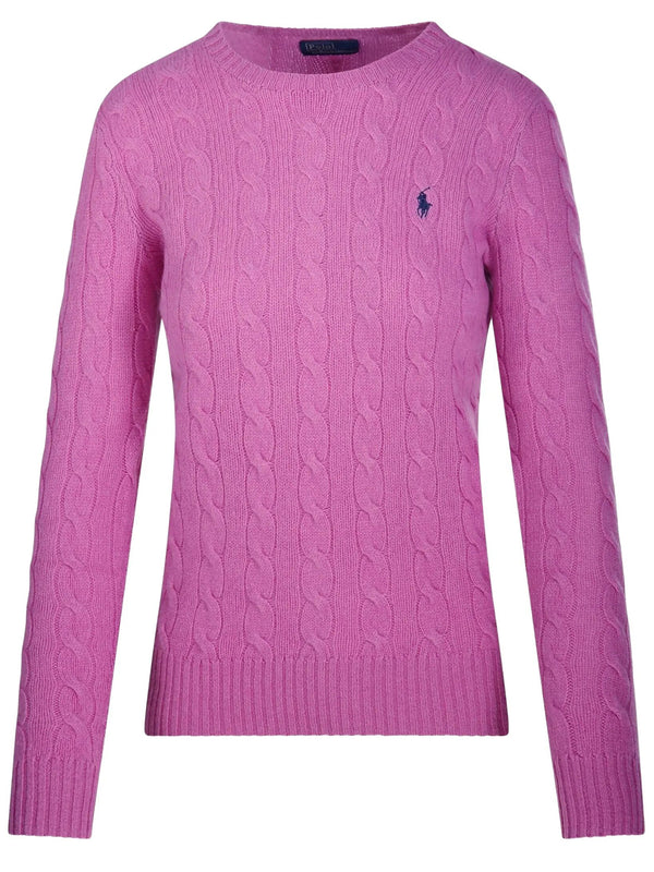 Cable Wool And Cashmere Crewneck Jumper