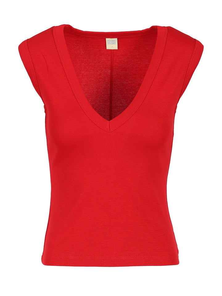 Flore Flore  Dewi Tops - Red | 8063faccd8c5549e4009b11778dcb47d09b2ea0c