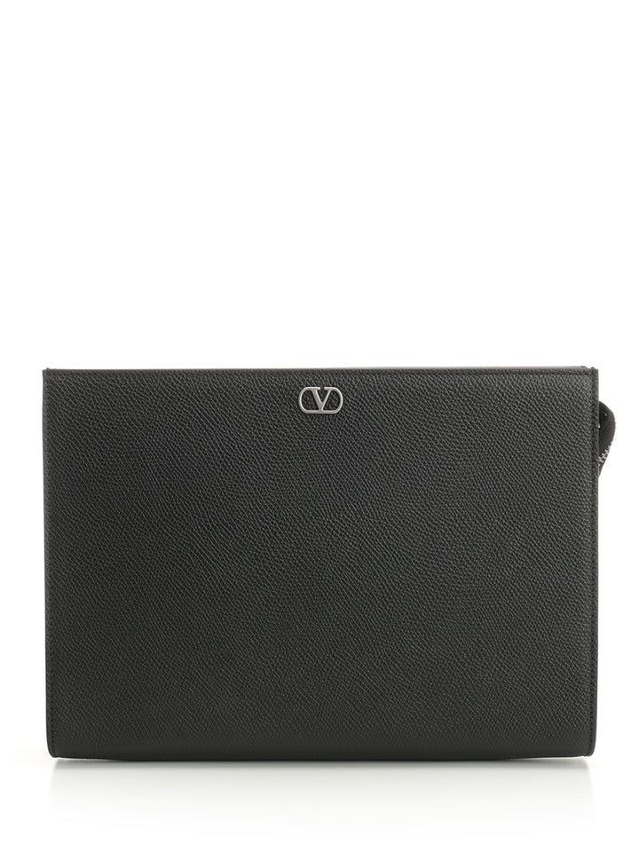 Valentino Garavani Vlogo Signature Small leather goods - Black | 309f721639475c961728f84f3384e186066bc00b