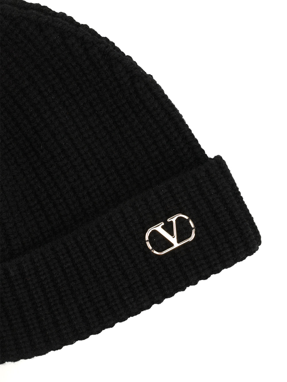 Valentino Garavani Cashmere Bennie Cap Hats - Black | 1085ea4fb623420db99f257e77e46f4fa26f676a