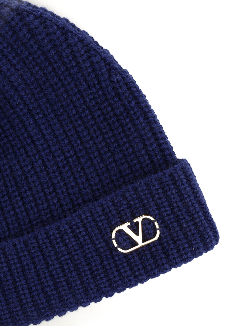 Valentino Garavani Cashmere Bennie Cap Hats - Blue | b67c8b8f5f8b5750417666f9047262a1ee02bbc2