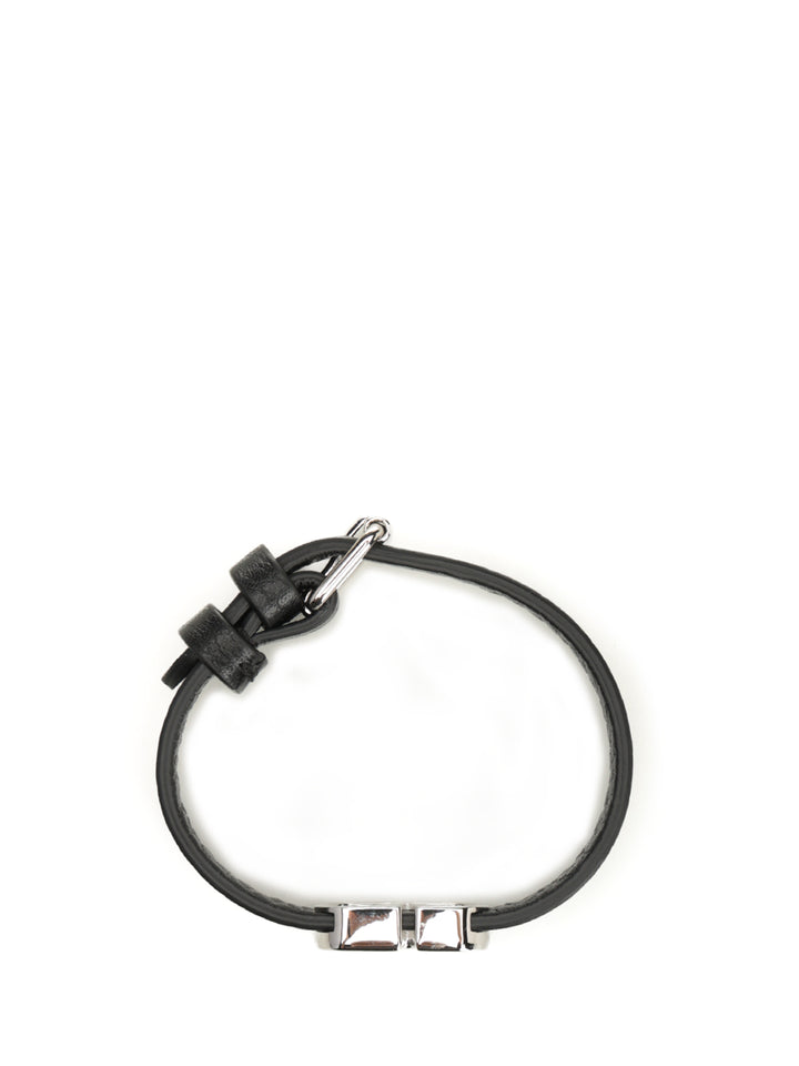 Valentino Garavani Vlogo Signature Leather Bracelet Jewelry - Black | cb0ab397f23dae39d51de9d9c64282ed4ed3b645