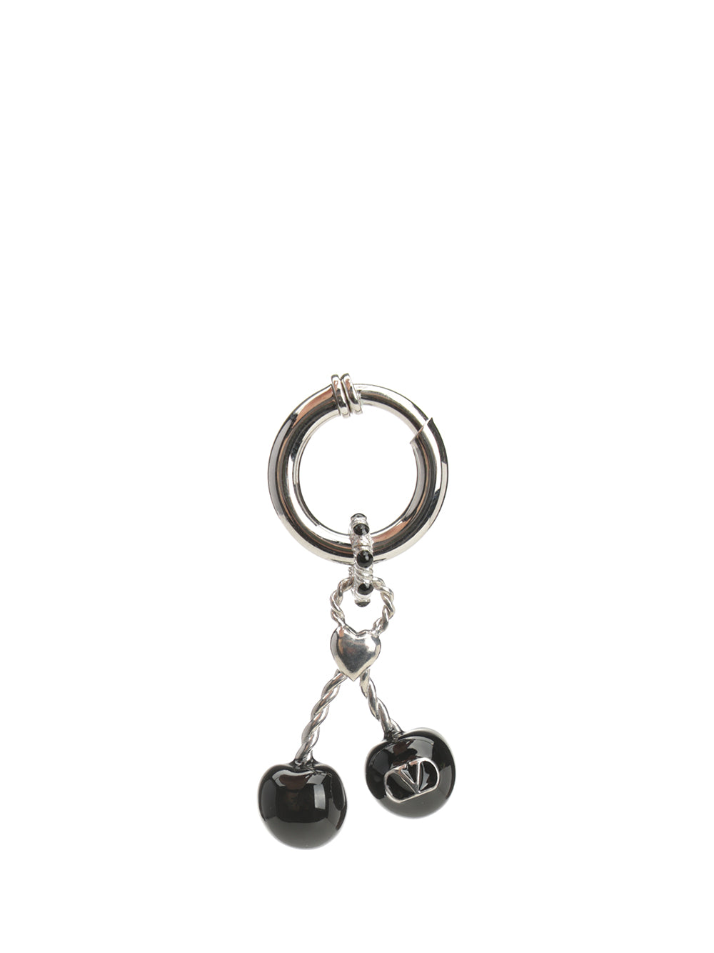 Valentino Garavani Single Cherry Earring Jewelry - Black | 0f2f6cecdfa110ec824d2d973418ea210511f844
