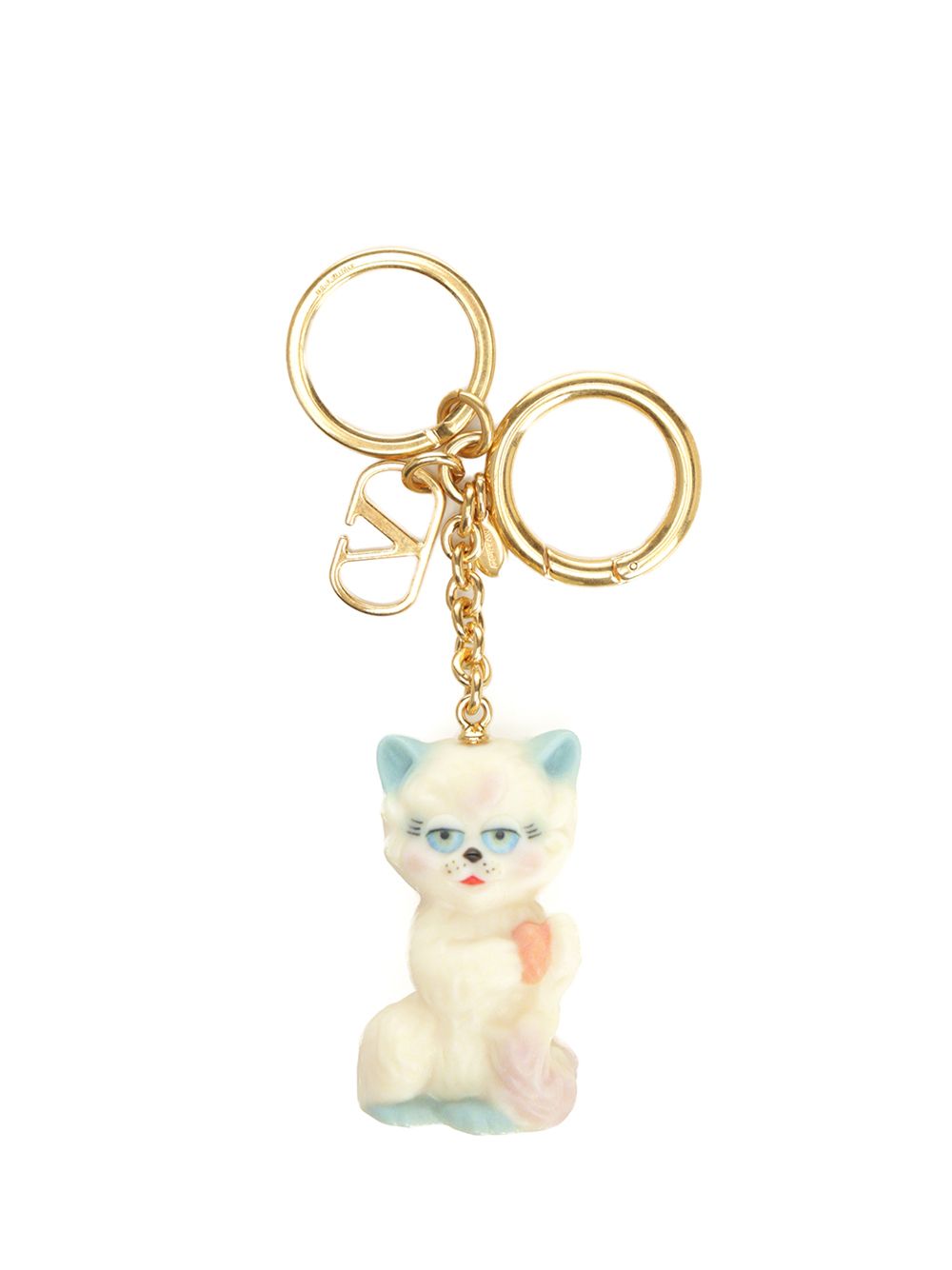 Valentino Garavani Le Chat Keyrings - Silver | 221e8358b6b10ca59a51a1bf5af38981f755d959