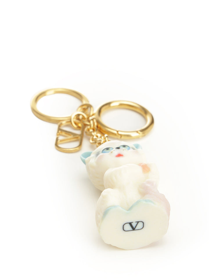 Valentino Garavani Le Chat Keyrings - Silver | 79d07d2cfe1609c02644c8823f4d71a3310cb76f