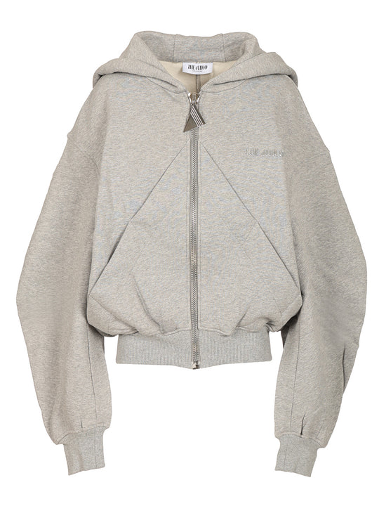 Fleece Hoodie Sweatshirts Grey