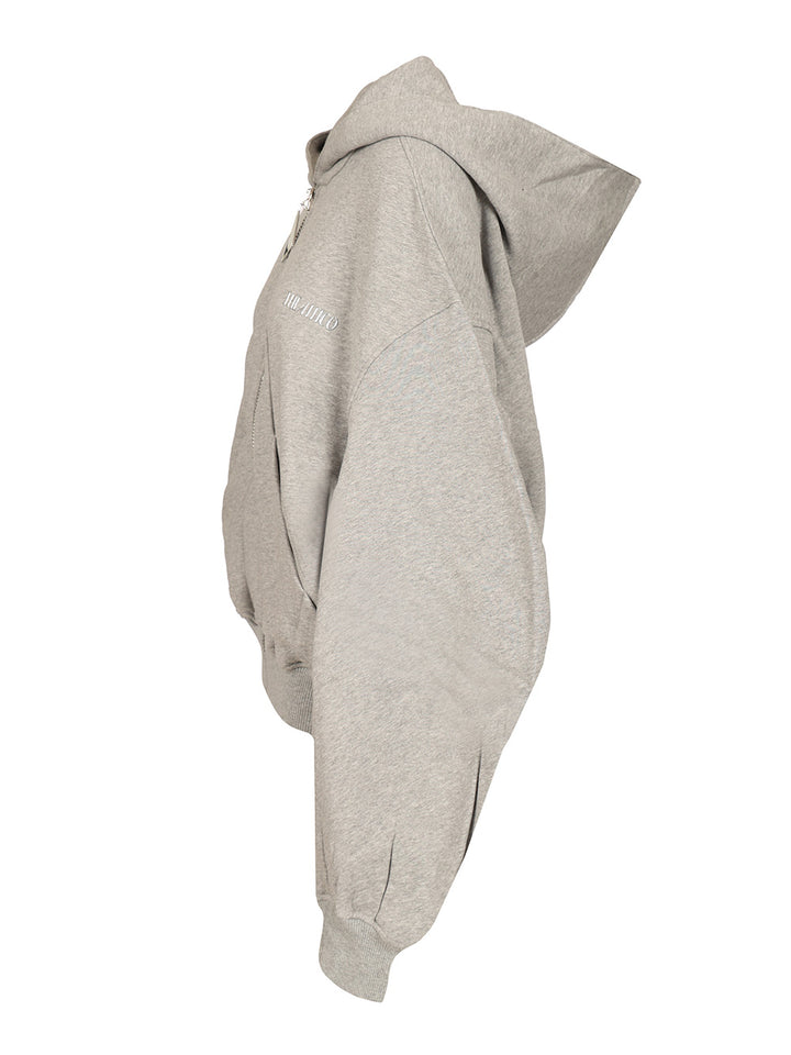 The Attico Fleece Hoodie Sweatshirts - Grey | a17c39e4a3af41d456f5297ad8795da9b227595d