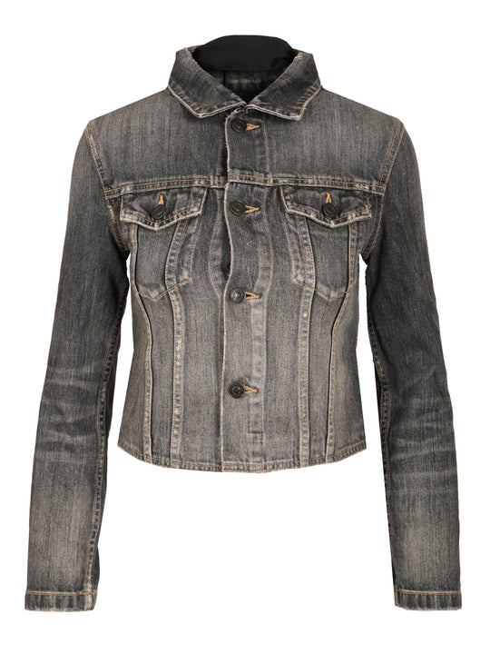 Lace-Up Jacket Jackets Grey