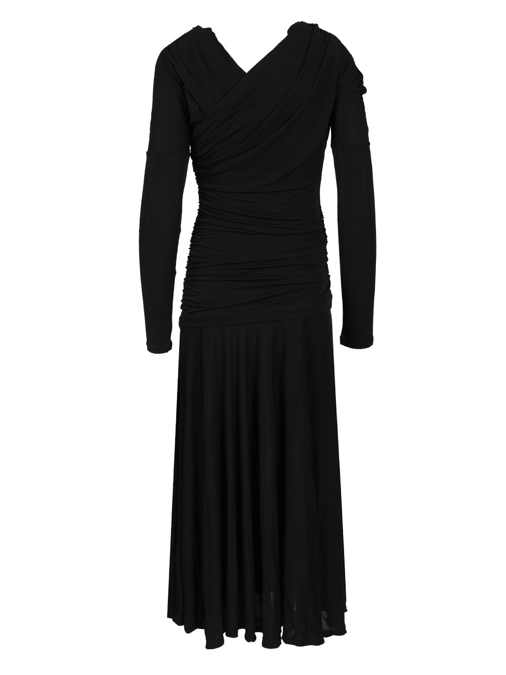 Ganni Ruffled Dress Dresses - Black | a8cdae93302806acbb3b3901352f5469d9205dc9