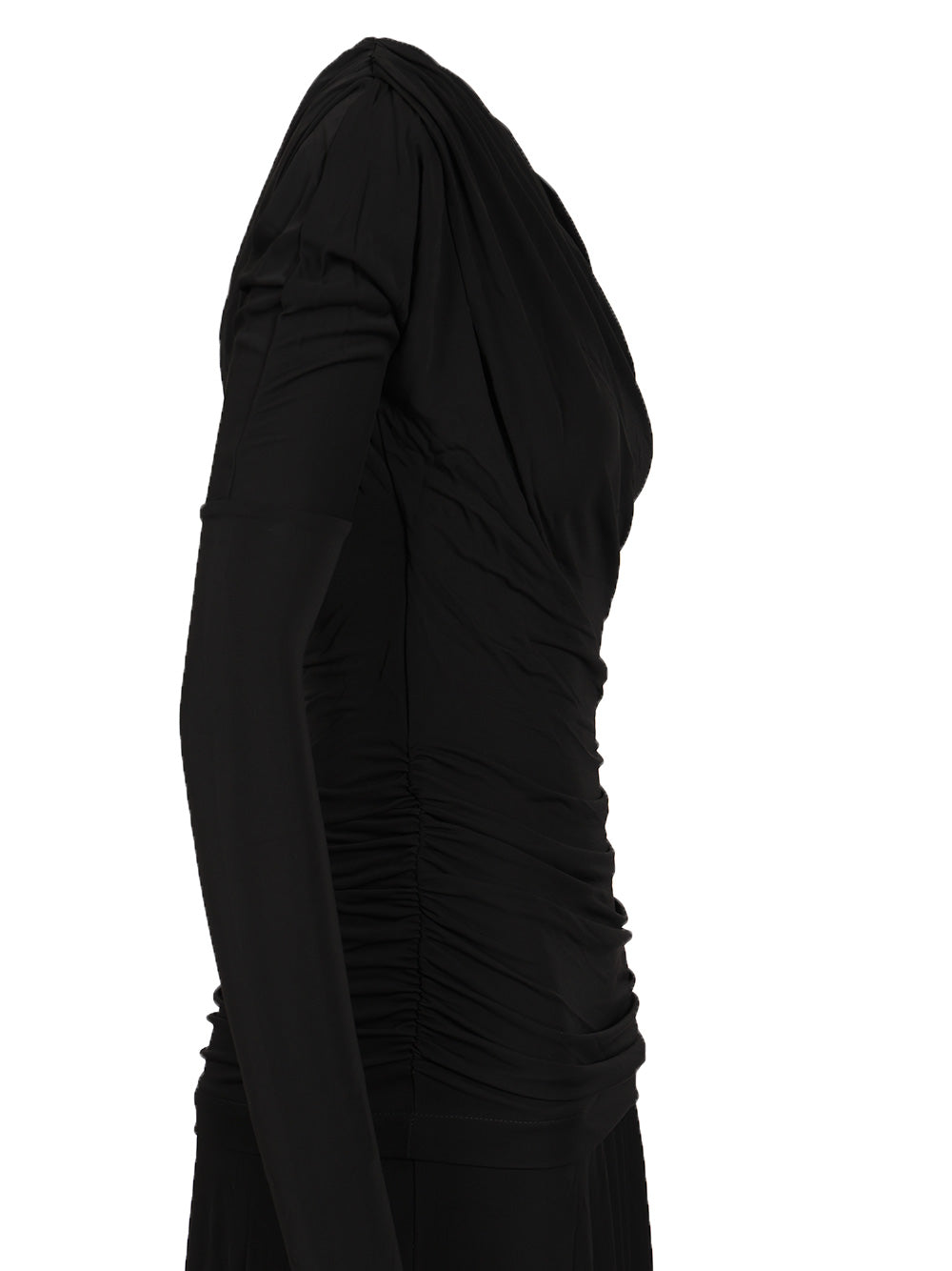 Ganni Ruffled Dress Dresses - Black | 20b3fe919578500684dc4520d82033ca74c30dcd