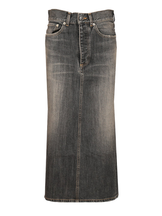 Lace-Up Skirt Skirts Grey