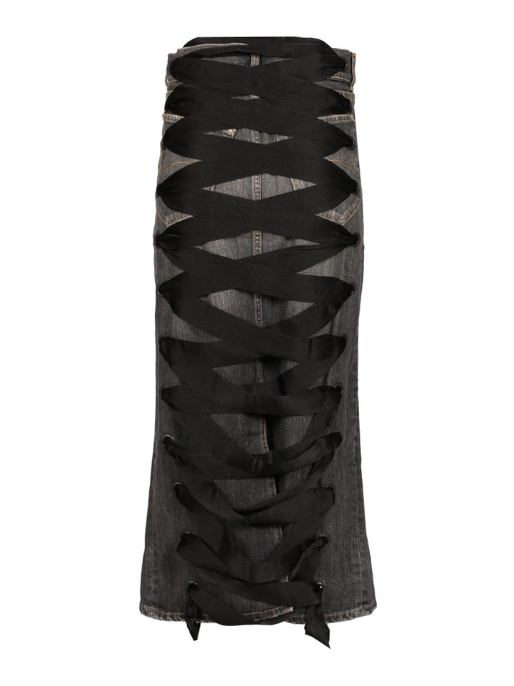 Balenciaga Lace-Up Skirt Skirts - Grey | 1de859d59fbb891eb0d98778c07ec958bb9d55ff