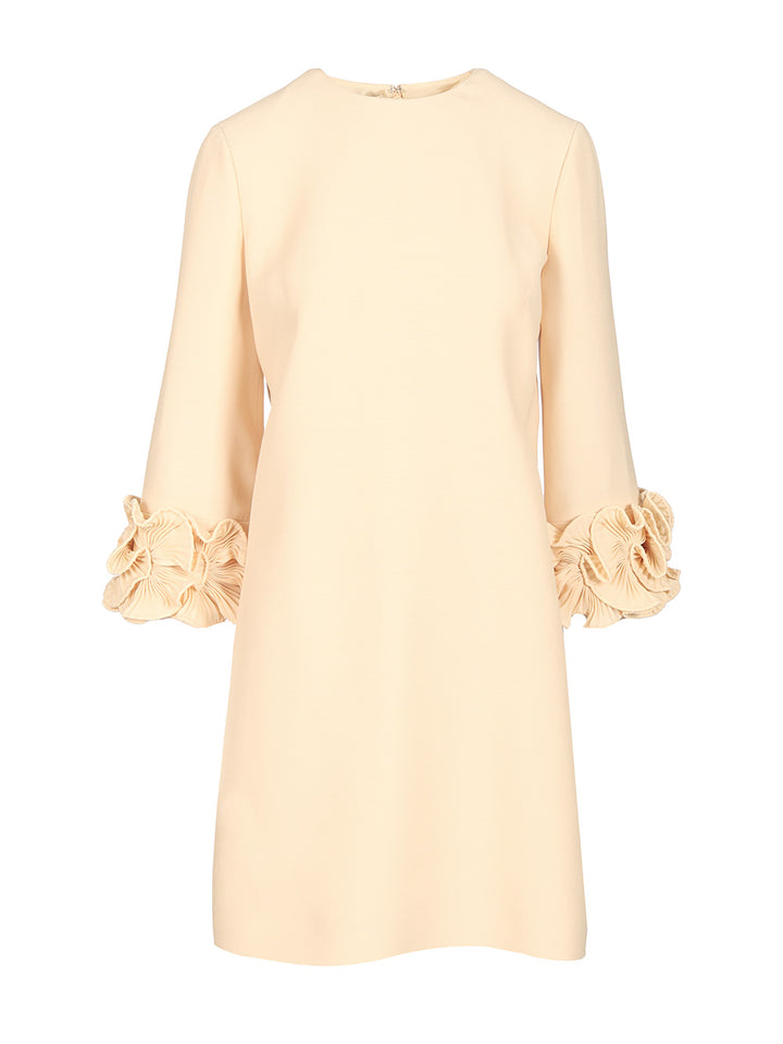 Valentino Garavani Short Dress In Crepe Couture Dresses - Beige | cef649e7f8208265486a741017d9de5f7bf5b987
