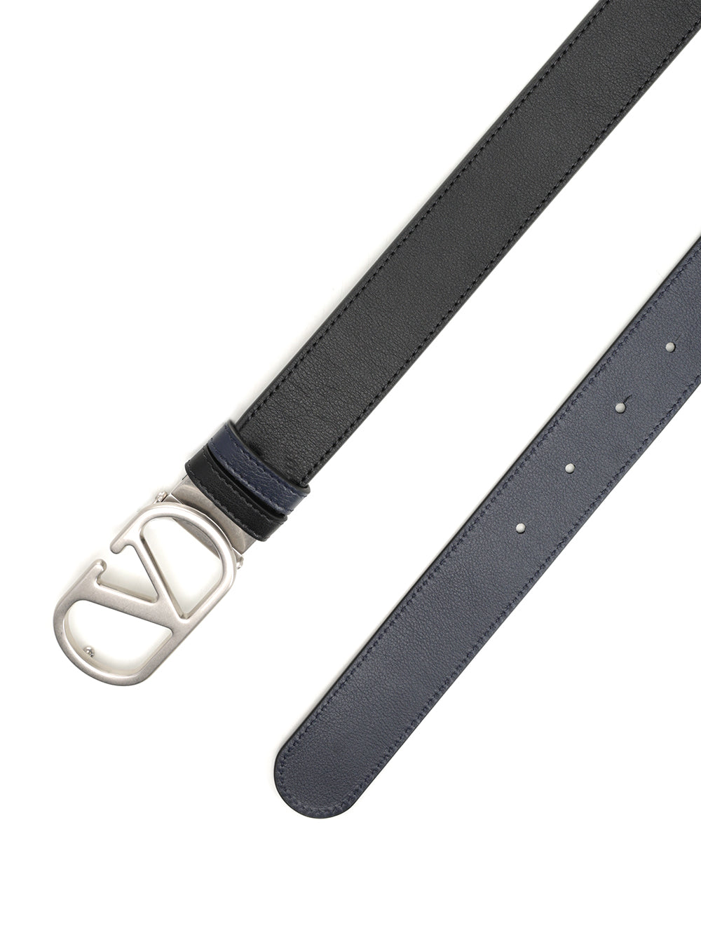Valentino Garavani Vlogo Signature Reversible Belt Belts - Black | d420bfb7c09ee55b943923473e99a10a28ecfcb1