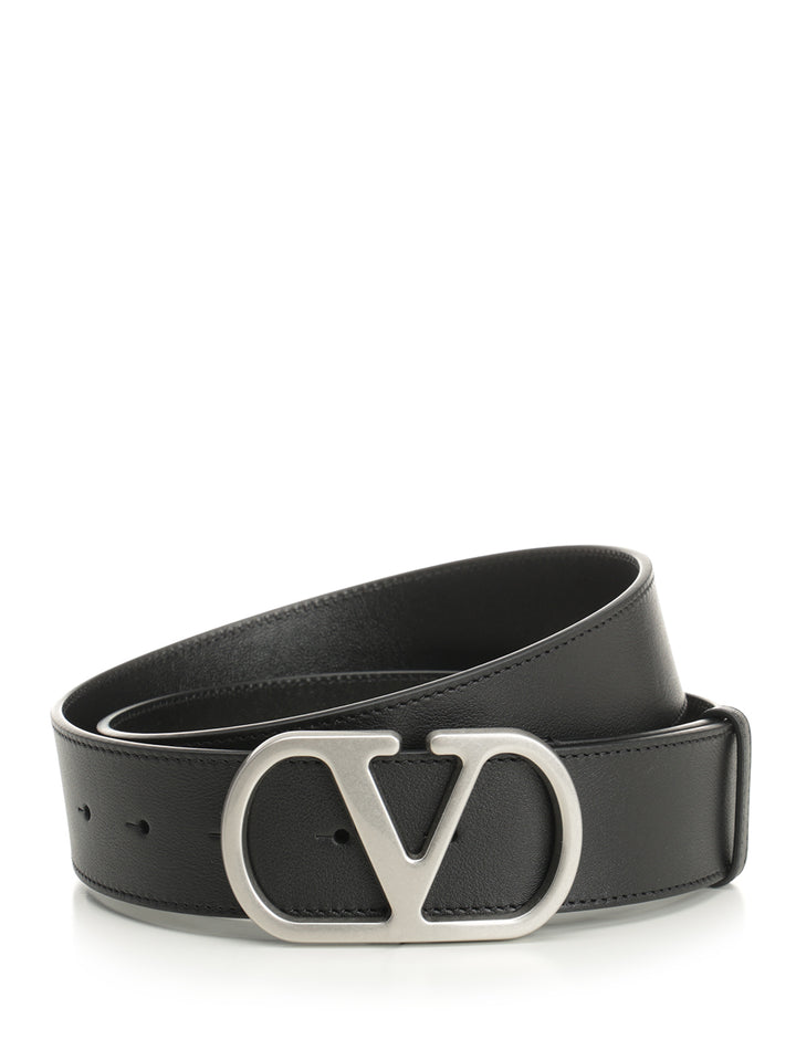Valentino Garavani Vlogo Signature Belts - Black | 704196cfd4e4ac3b6820fbff487db015c7f0ce38