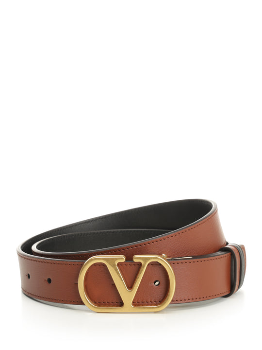 Vlogo Signature Reversible Belt Belts Brown
