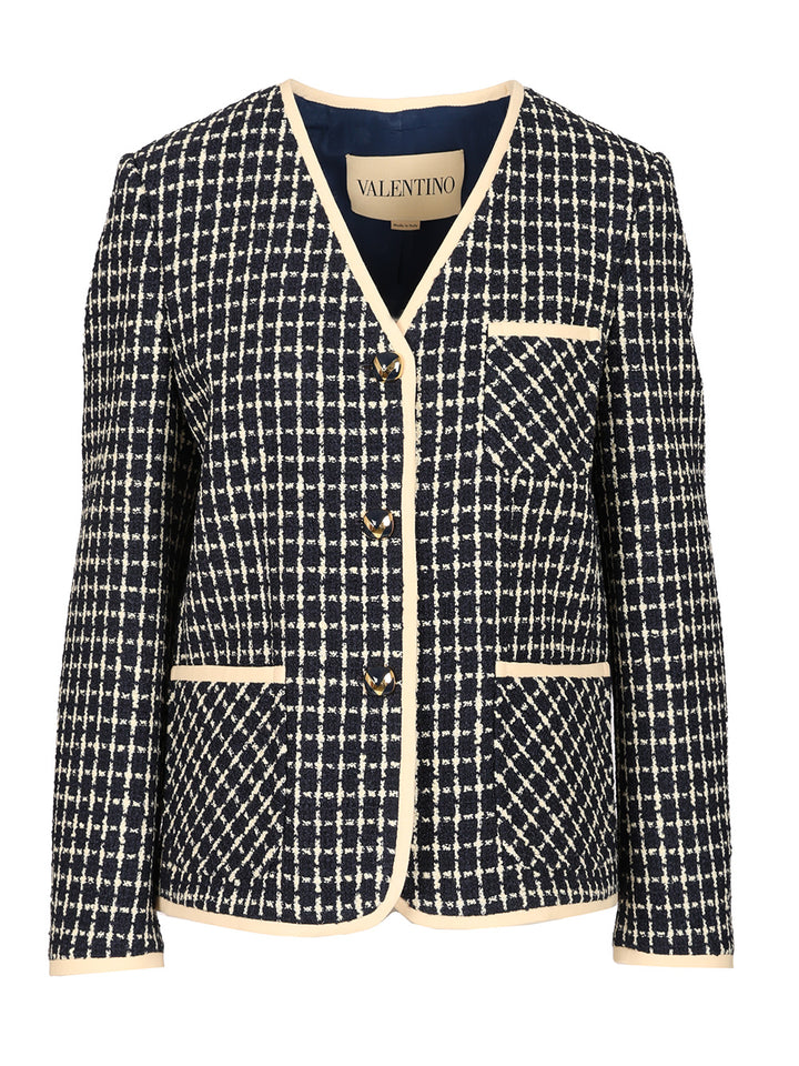 Valentino Garavani Bouclé Jacket Jackets - Multicolor | 163a3ed6603ba3639f61e12925bd4e34d5195ba0