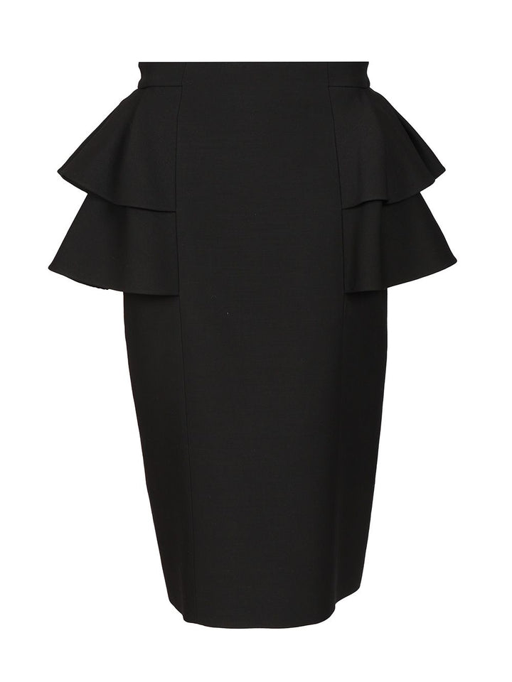 Valentino Garavani Crepe Couture Midi Skirt Skirts - Black | 66d0af3de73e13a290c2281c90762179123e61b5
