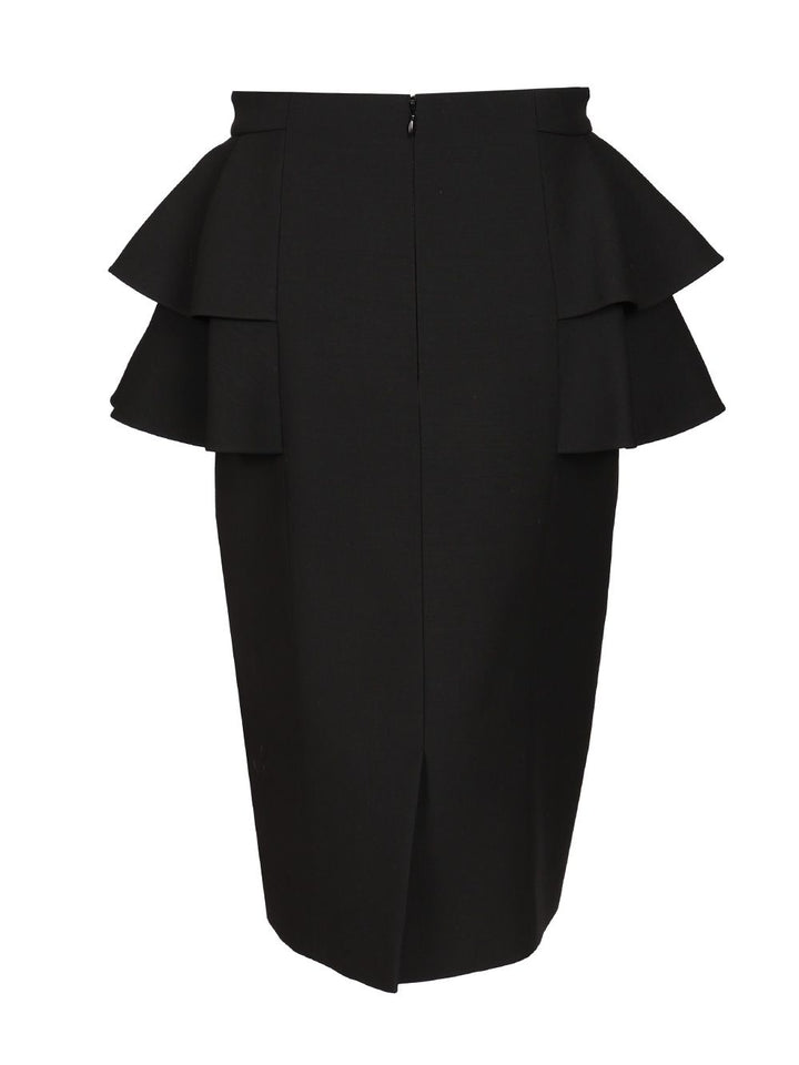 Valentino Garavani Crepe Couture Midi Skirt Skirts - Black | 9a4a048abba815b8d8cc12c060d7c54aa35d5e46