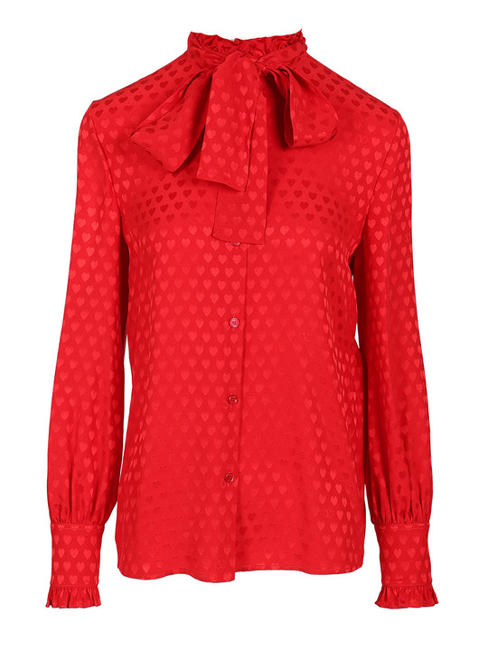 Shirt With La Cour De Coeur Print Shirts Red