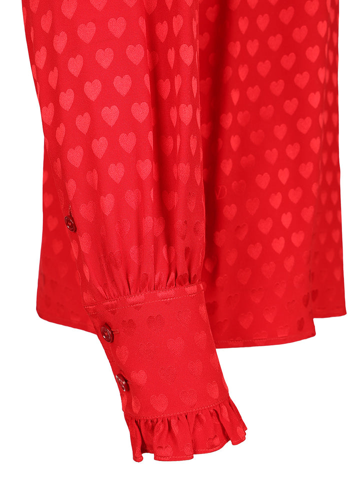 Valentino Garavani Shirt With La Cour De Coeur Print Shirts - Red | 159895ef729e6e00f3fcc7afab7596e9fd787450