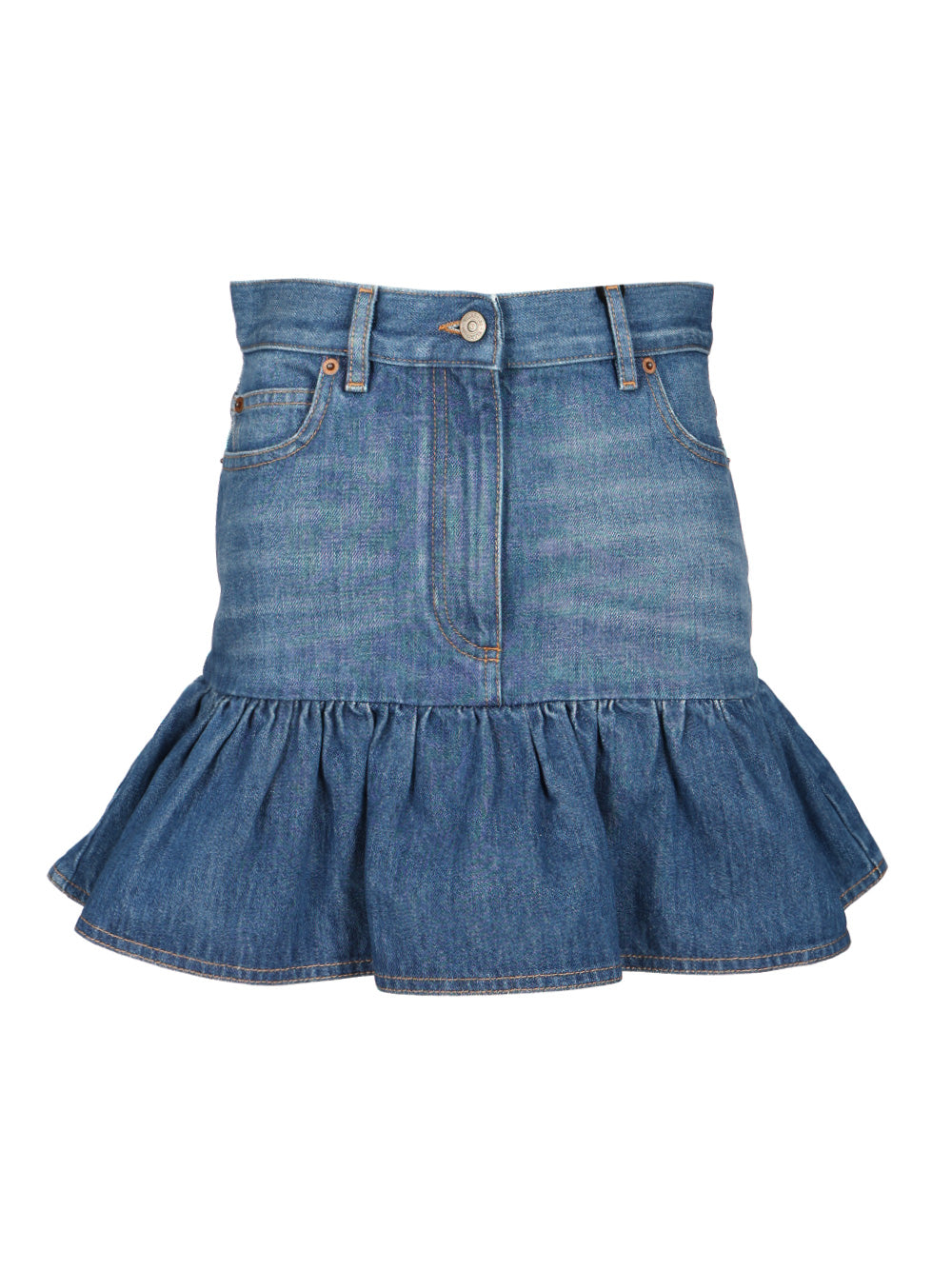 Valentino Garavani Denim Mini Skirt Skirts - Blue | d72938ae8b47d54dd7b63f53dfba5f0cf47eb6af